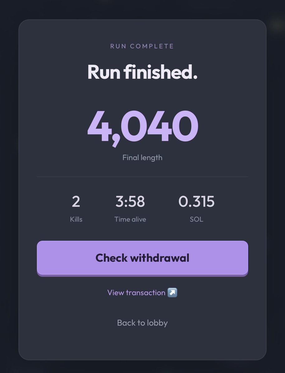 SlitherGameFun's tweet photo. First round is finished @InsiderFlips cashed out 0.3 SOL.

New game is on ! https://t.co/70O05nkRYr