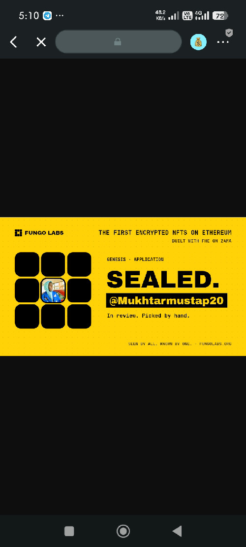 Mukhtarmustap20's tweet photo. Encrypted NFTs are changing how we think about digital ownership and privacy. 🔐
@fungolabs is building a new layer where NFTs can stay private while still being useful on-chain. The future of NFTs 
Excited to see where Fungo Labs takes this. 🚀 https://t.co/4YIi16Usc1