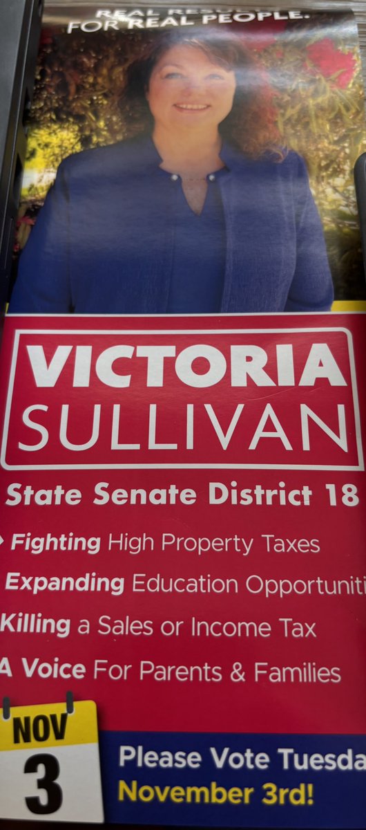 JamesLSavarese's tweet photo. Academic elites and union thugs may support her opponent, but the people in State Senate District 18 support @victoria4nh; a loving wife, mother, community activist, a champion for families, children, and the downtrodden.  Please vote for Victoria on 11/3. #NHPolitics https://t.co/nEpfmDOGAk