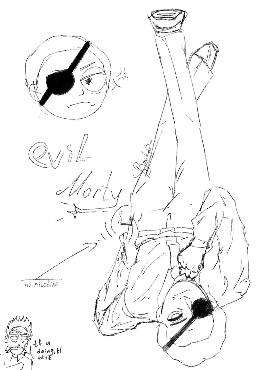 808Booba808's tweet photo. Some more sketches of my lil boopas 🥹
#rickandmorty #doofusrick #evilmorty #sketching https://t.co/bG11c6UUJa