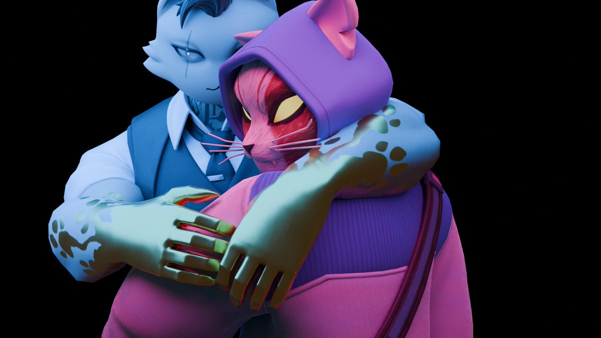 NoirMoonly's tweet photo. "You know where to find me, and I know where to look." #nyanja #meowdas #fortnite #nyaowdas https://t.co/qNOQmIILsw