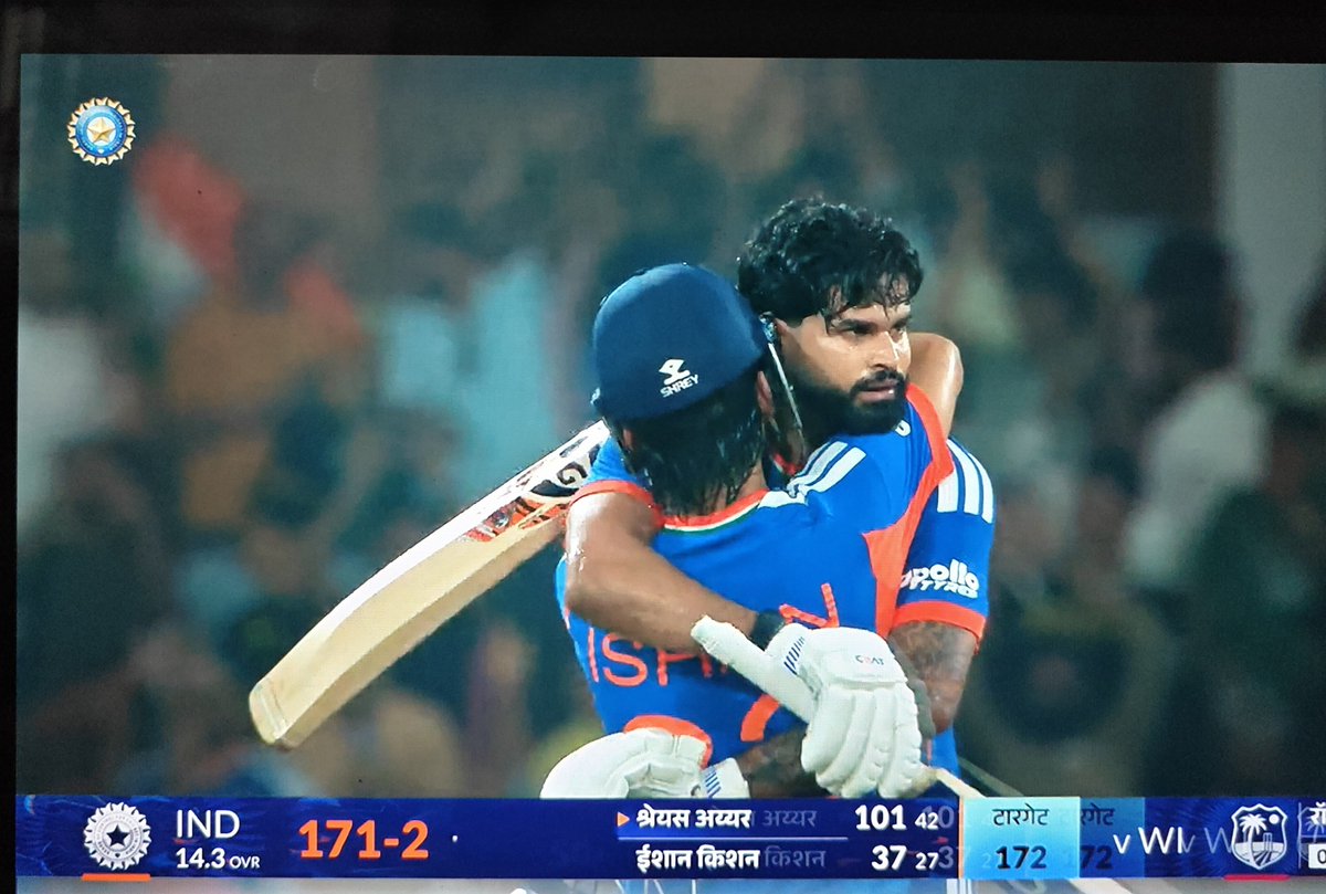 VASUPRIYA4344's tweet photo. Congratulations Team India 🇮🇳 
A big applause for Captain Shreyas Iyer ✨

#INDvsWI #shreyasiyer #india #win #victory https://t.co/j5PBowc8un