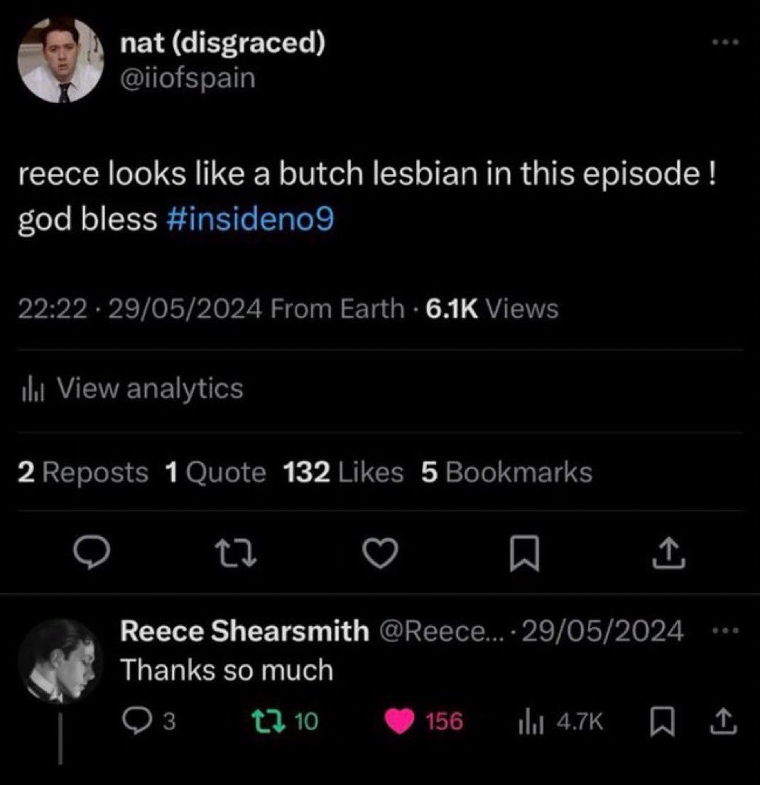 jackhammerinme's tweet photo. @StarshineEden he was so happy to be compared to a butch lesbian https://t.co/9H6K8S5GvS