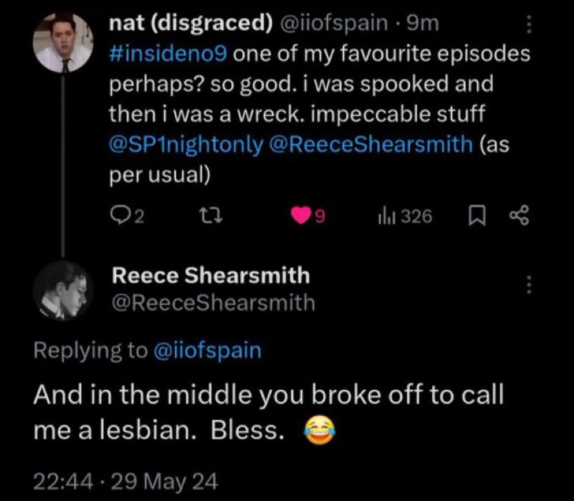 jackhammerinme's tweet photo. @StarshineEden he was so happy to be compared to a butch lesbian https://t.co/9H6K8S5GvS