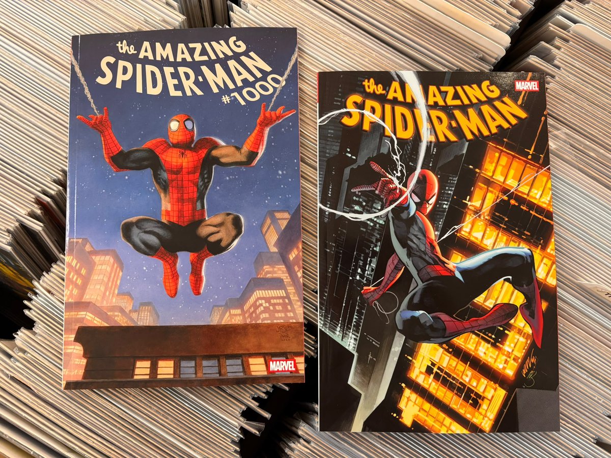 radar_comics's tweet photo. 🚨 ATENCIÓN - CONCURSO EXPRESS 🚨

Hace mas de una semana que Amazing Spider-Man #1000 nos llegó a España...

... y nos apetece celebrarlo con este sorteo. Pack de LAS DOS PORTADAS, la de @PepeLarraz y la de @JrRomita ♥️

ℹ️ RT y Follow para participar.

¡Suerte a todos! https://t.co/7TNUb8q1dB