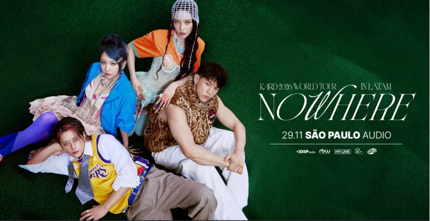 UpdateKBoys's tweet photo. O KARD retornará ao Brasil com sua turnê mundial ‘NOWHERE’ no dia 29 de novembro, na Audio, em São Paulo. Garanta seu ingresso pela PixelTicket:
🔗 https://t.co/2bP6GDxRGq
#KARD #카드 #NOWHERE #KARDinBrazil @gigmusicoficial @hitmagazine_br https://t.co/xIfeVI2OdC