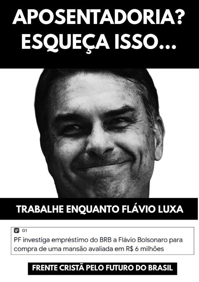AcervoTSBrasil's tweet photo. 🚨ESPALHEM!🚨

Alguns cartazes objetivos e muito bons para serem colados nas ruas. Segue também um tutorial de como devem ser colados para evitar que sejam arrancados. 

O objetivo é descredibilizar Flávio Bolsonaro, não esqueçam. https://t.co/ebNzRvA3Mv