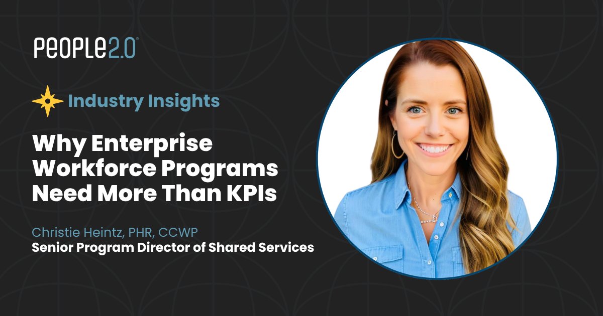 People2o's tweet photo. Your metrics say the program is working. Your contractors might say otherwise. People2.0's Christie Heintz on closing that gap, and what enterprise workforce leaders need to consider.

Read her latest insights: https://t.co/c9I4eESosE

#ContingentWorkforce #WorkforceSolutions https://t.co/g24V1ZWfDs