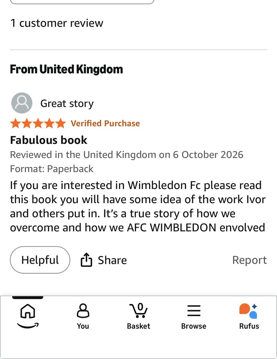 mdunn1982's tweet photo. The reviews are pouring in for the hottest book in football (well, one actually, but it’s pretty good). Signed and personalized copies only available at https://t.co/rxvF6dU99w @BirlinnBooks @AFCWimbledon @ivor27 #football #fans @amazon https://t.co/kSdmqzI037