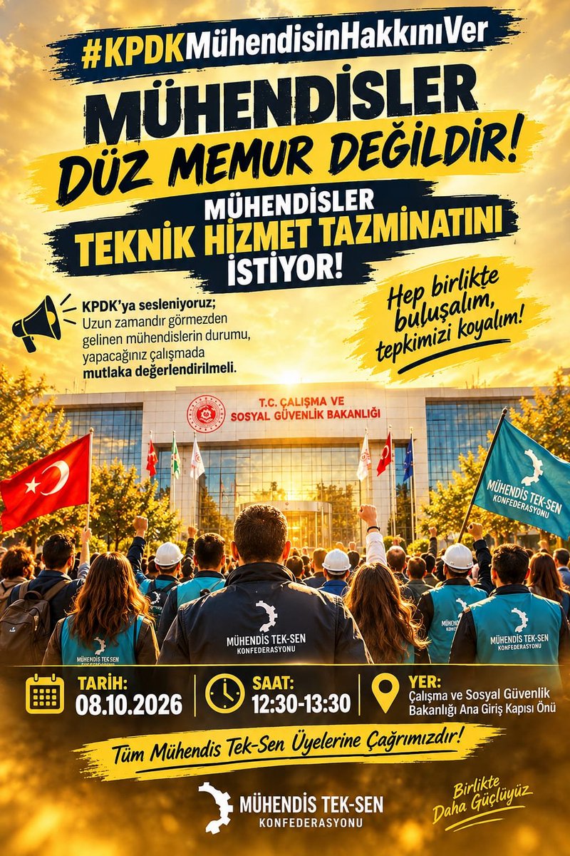 asknclkk's tweet photo. Mühendisine sahip çık.
#KPDKMühendisinHakkınıVer https://t.co/6MiQGQd3HA
