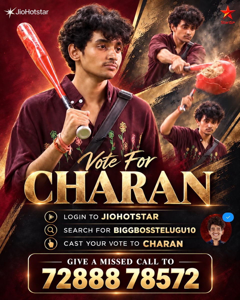 Charan_mahadev_'s tweet photo. Once he starts speaking, clarity, counters, confidence — everything comes out in his own style. He never disappoints when it’s time to take a stand. 💥

📱 Vote for CHARAN on JioHotstar
📞 Give a missed call to 72888 78572
#BiggBossTelugu10 #CharanMahadev https://t.co/7yOgEeoRH8