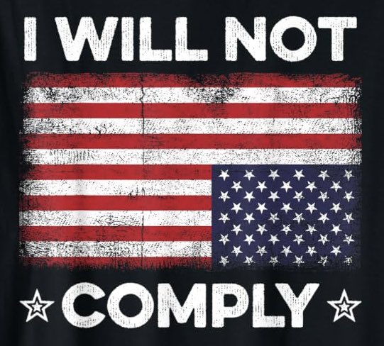 LogicalOddities's tweet photo. This hashtag should go viral…

#IWillNotComply https://t.co/QKaSqSdhMi
