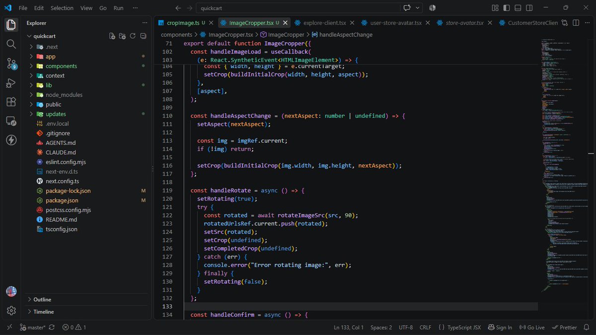 Coder_Uche's tweet photo. If my mom were a software engineer, she'd yell at me to tidy QuickCart's codebase. 😂

Shipped fast, everything mixed together. It worked, so now I'm cleaning it up properly: separating client and server, breaking big files into small ones. Not as fun as shipping, but worth it.🚀 https://t.co/rXxv7vJcgH