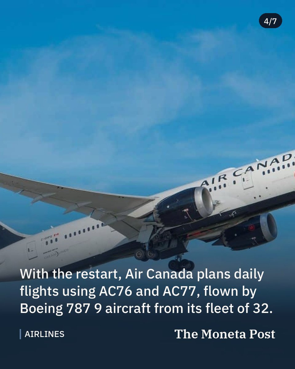 TheMonetaPost's tweet photo. Air Canada delays Dubai service restart to March amid Middle East tensions

The airline pushes back its nonstop Toronto-Dubai route and resumes Tel Aviv flights, while Etihad enters the Canadian market.

#aviation #airlines #aircanada https://t.co/JAkVoenczB
