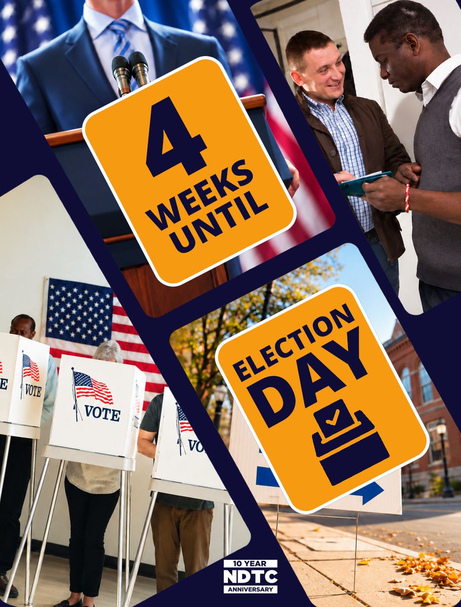 TrainDems's tweet photo. Four Tuesdays left, and the last one is the one that counts. 3,400+ learners are running this November.
Check your early voting dates, circle November 3, and get trained to help: https://t.co/NJjswOlCfU
#NDTC #TrainDems #BuildTheBench #Midterms2026 #GOTV #GetOutTheVote https://t.co/cabQAyaq4V