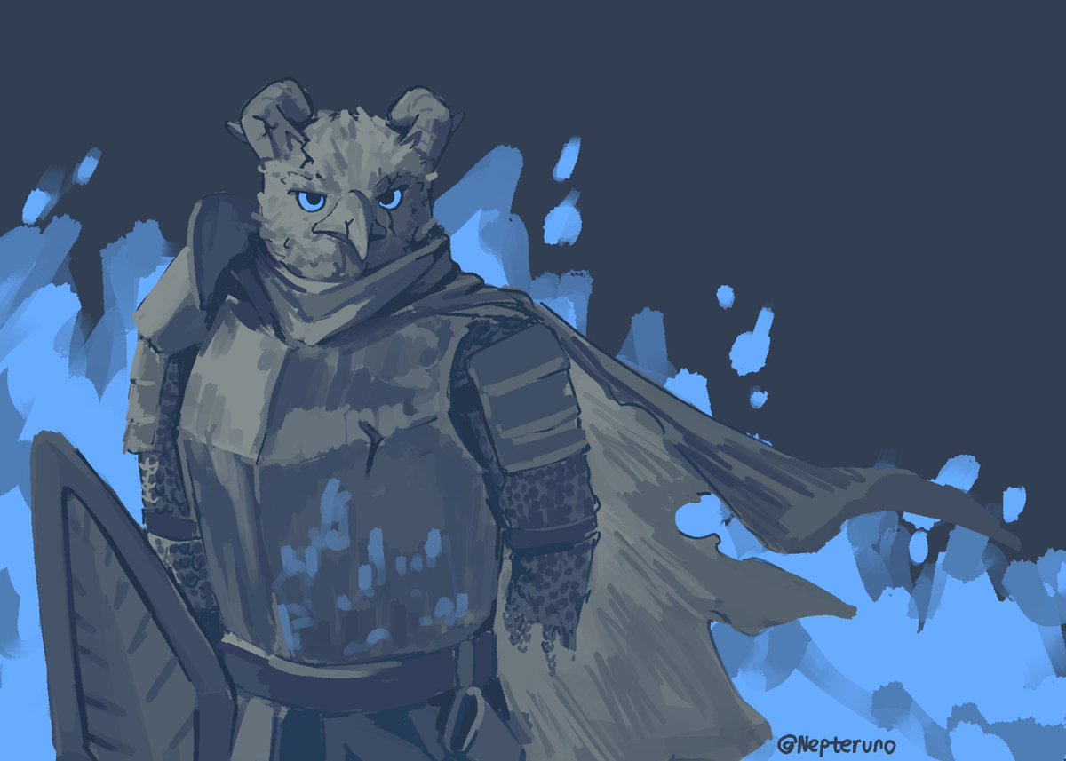 nepcoarts's tweet photo. 6. fallen knight gargoyle #Weretober2026 https://t.co/h4X6rM2VDh