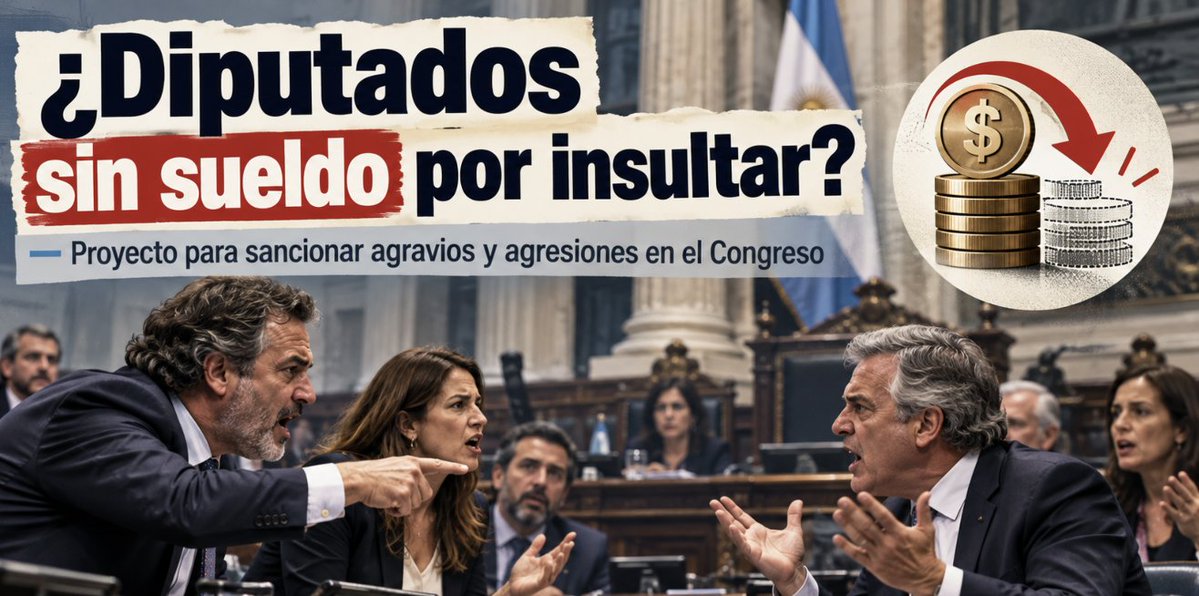 claudiosavoia's tweet photo. Hay una noticia curiosa dentro de La Libertad Avanza.

La diputada mendocina @LlanoMechi presentó un proyecto para que los diputados que insulten, agravien o utilicen expresiones injuriosas, soeces o denigrantes dentro de la Cámara pierdan un mes de sueldo.

Si reinciden, amenazan, intimidan o llegan a agredirse físicamente, la sanción podría llegar hasta dos meses sin cobrar.

La propuesta busca, según su autora, recuperar “ejemplaridad, respeto y tolerancia” dentro del Congreso.

La paradoja es bastante evidente: sale del mismo espacio político cuyo principal referente, @JMilei, viene cuestionando desde hace años a quienes ponen demasiado énfasis en “las formas” y hace apenas unos días volvió a hablar de los “imbéciles de las formas”. 

En lo personal, me parece pésimo que funcionarios y legisladores degraden los lugares y las funciones que representan puteando, insultando, amenazando, filmándose mientras se pelean o directamente empujándose.

Y sí: creo que esas conductas deberían tener consecuencias. Económicas y, cuando la gravedad lo justifique, también laborales. Como puede ocurrirle a cualquiera en su trabajo. ¿O para ellos debe existir una categoría especial de privilegios?

Una cosa es tener carácter, hablar fuerte o discutir con dureza. Otra muy distinta es convertir el Congreso y otras dependencias oficiales en una pelea de tribuna.

Y responder que “es peor un corrupto o un delincuente con buenas formas” plantea un falso dilema. Por supuesto que es peor cometer un delito. Pero se puede exigir honestidad y, al mismo tiempo, un mínimo de conducta institucional. Una cosa no excluye la otra.

¿Qué opinan? ¿Debe un diputado perder parte de su sueldo por insultar o agredir en el recinto? ¿Y debería haber sanciones todavía mayores en caso de amenazas o violencia física?