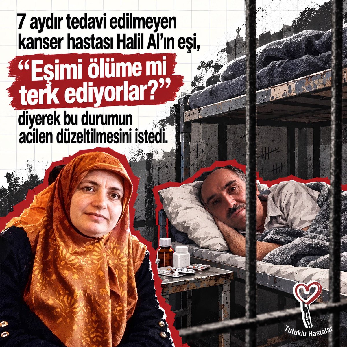 sendika20's tweet photo. 7 aydır tedavi edilmeyen kanser hastası Halil Al'ın eşi soruyor: "Eşimi ölüme mi terk ediyorlar?" 
#HalilAla SkandalRapor
#saldırı
#AnaParaHerFona
#YeniYasaFonlarANAPARA
#yusuftekinistifa
#Mevlüt Aktan
#Adalet Bakanı Akın Gürlek
#Yürütmede Erdoğan
#Bekir Bozdağ
#Kubilay Kaan Kundakçı
#Türkiye Sigorta
#İstanbul Başakşehir'de
#TBMM Başkanvekilliği
#ToplumsalBarış EşitÇerçeve
#SürücüDeğil AilesiMağdur
#Devlet Bahçeli
#Mustafa Kemal Atatürk
#Davut Gül
#Bahriye Üçok
#Küçüğün