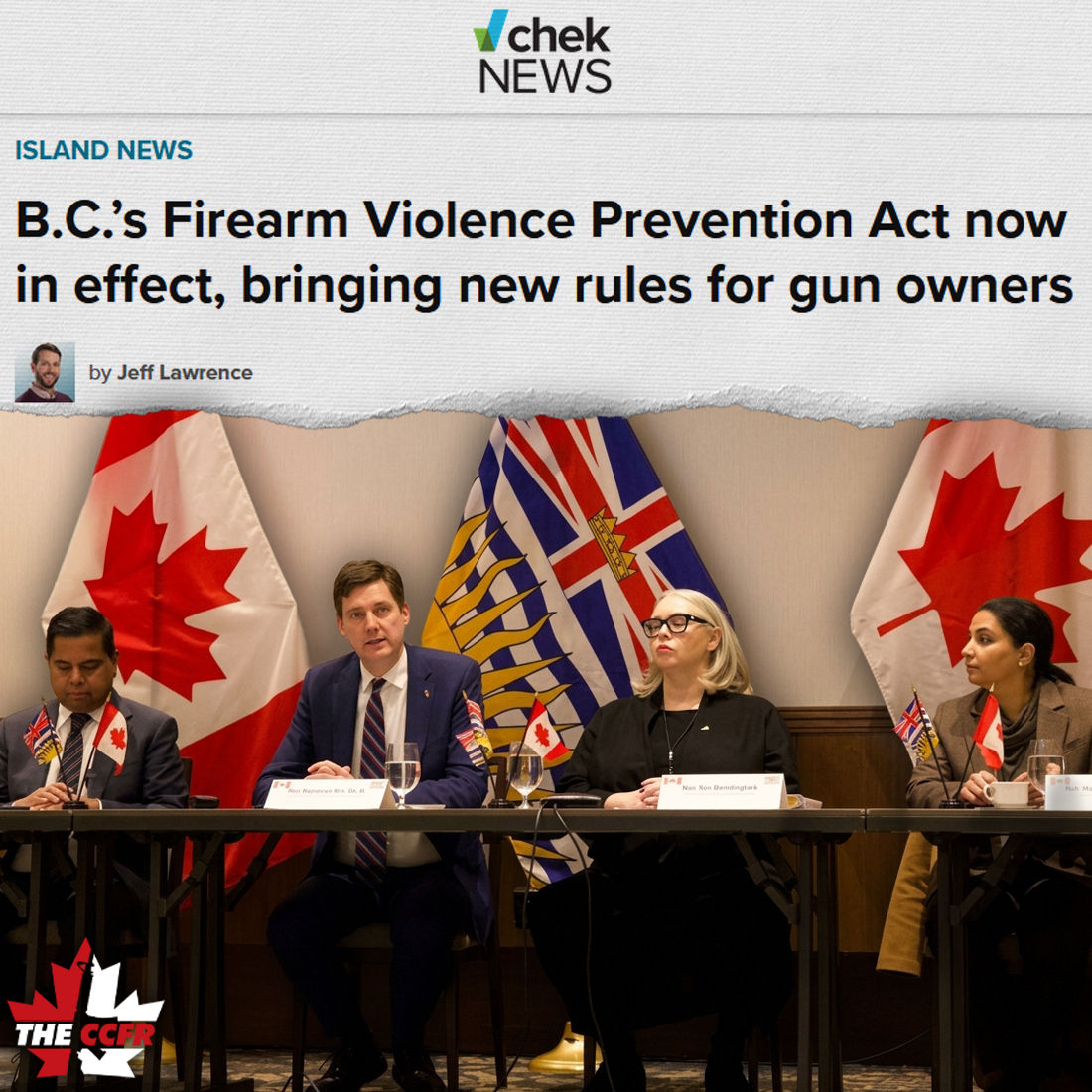CCFR_CCDAF's tweet photo. New firearms legislation is now in effect across British Columbia, bringing new restrictions around where firearms can be possessed and how some guns and imitation firearms are transported. https://t.co/f6Wkm4z8N1 https://t.co/5BIdw1CxV5