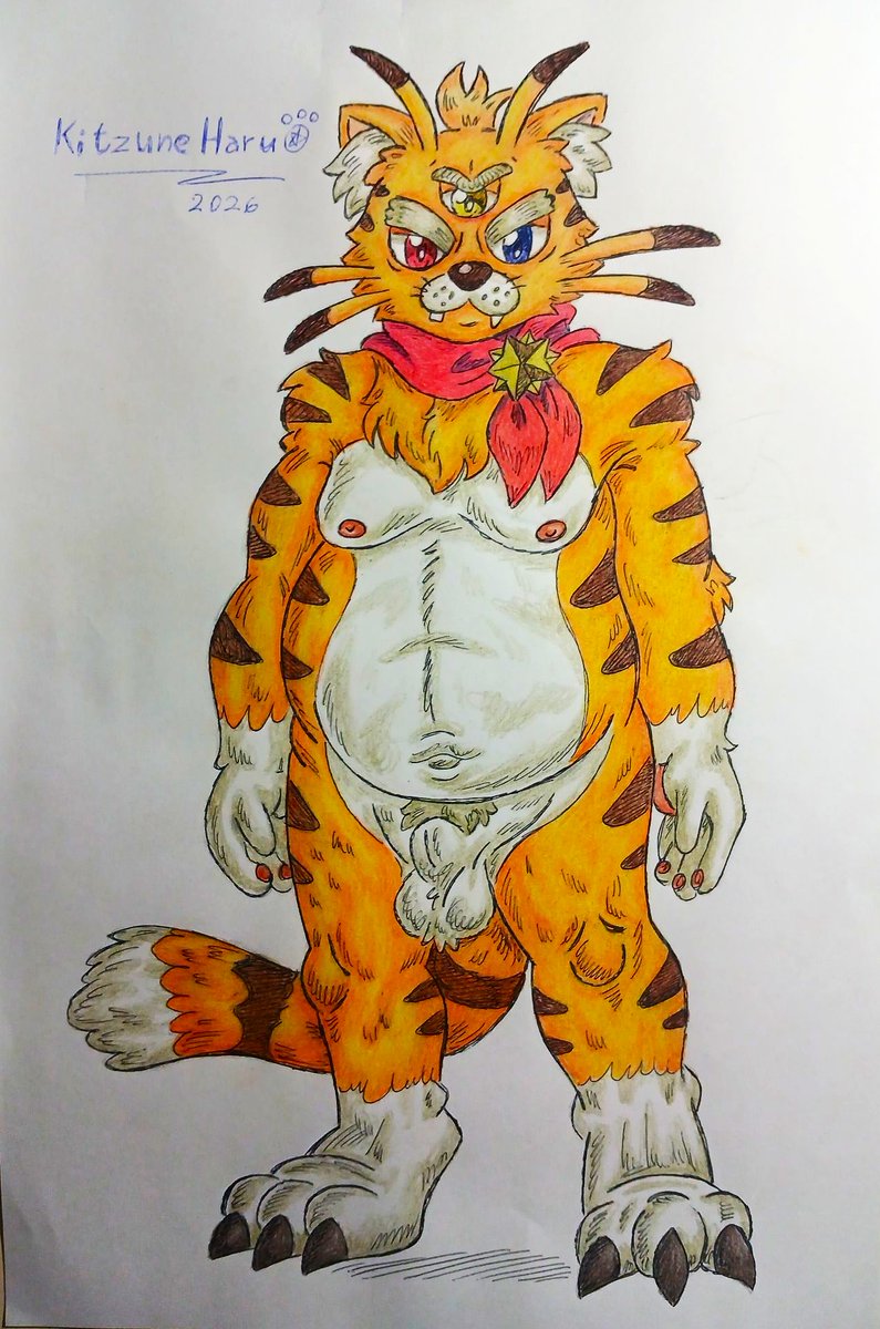 KyubiHikaru's tweet photo. Triclope 🐱👁️👁️👁️
(Leer el ALT)
#dibujo #pencilart #ocart #originalcharacterart #drawing #anthroart #furryart #artwork #nsfwtwt #halloween2026 #october #yiff #furrycat #felinefurry https://t.co/RXQ9p84XVc