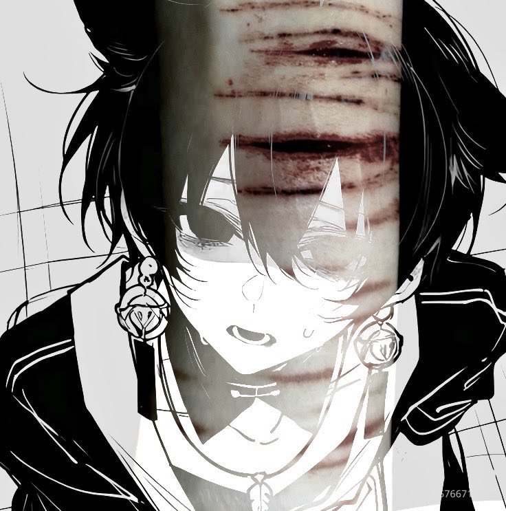 reveriexp's tweet photo. ai generated halloween makeup sfw 

my wrist burns https://t.co/Zksdfz0Yvo