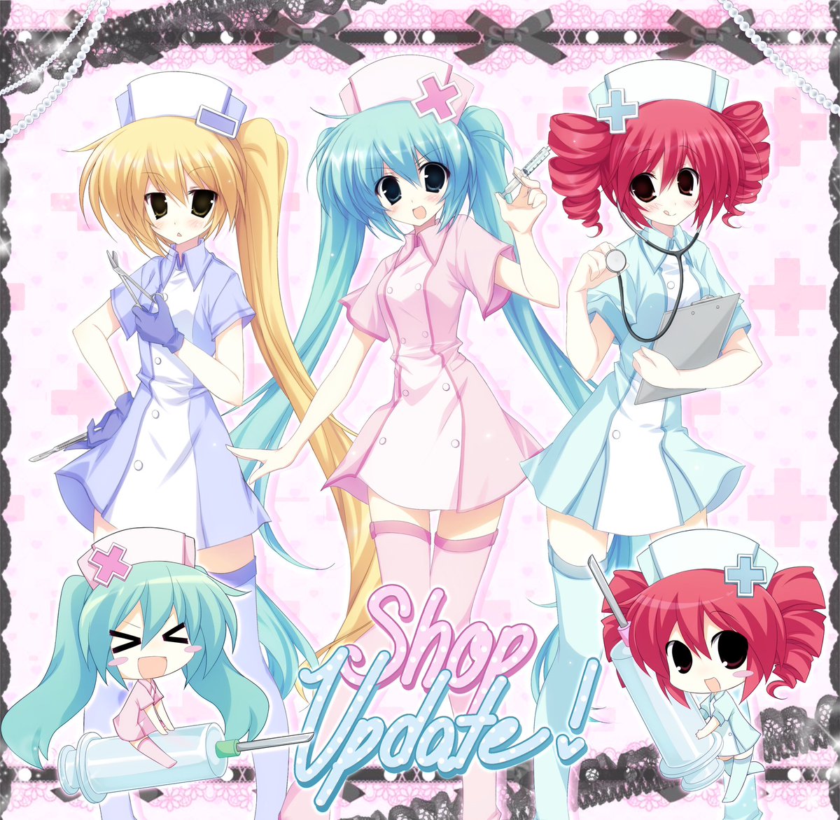 Bonnybel_'s tweet photo. Made nurse triple Baka merch available for purchase here! -> https://t.co/L2E5pxaVjX https://t.co/svACHUnVJZ