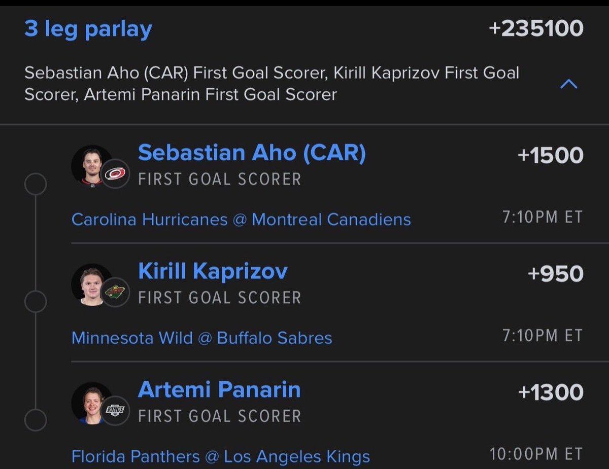 BlazinHotBets's tweet photo. First Goal Scores❄️💕 @Playbook https://t.co/zgR5Grpezg