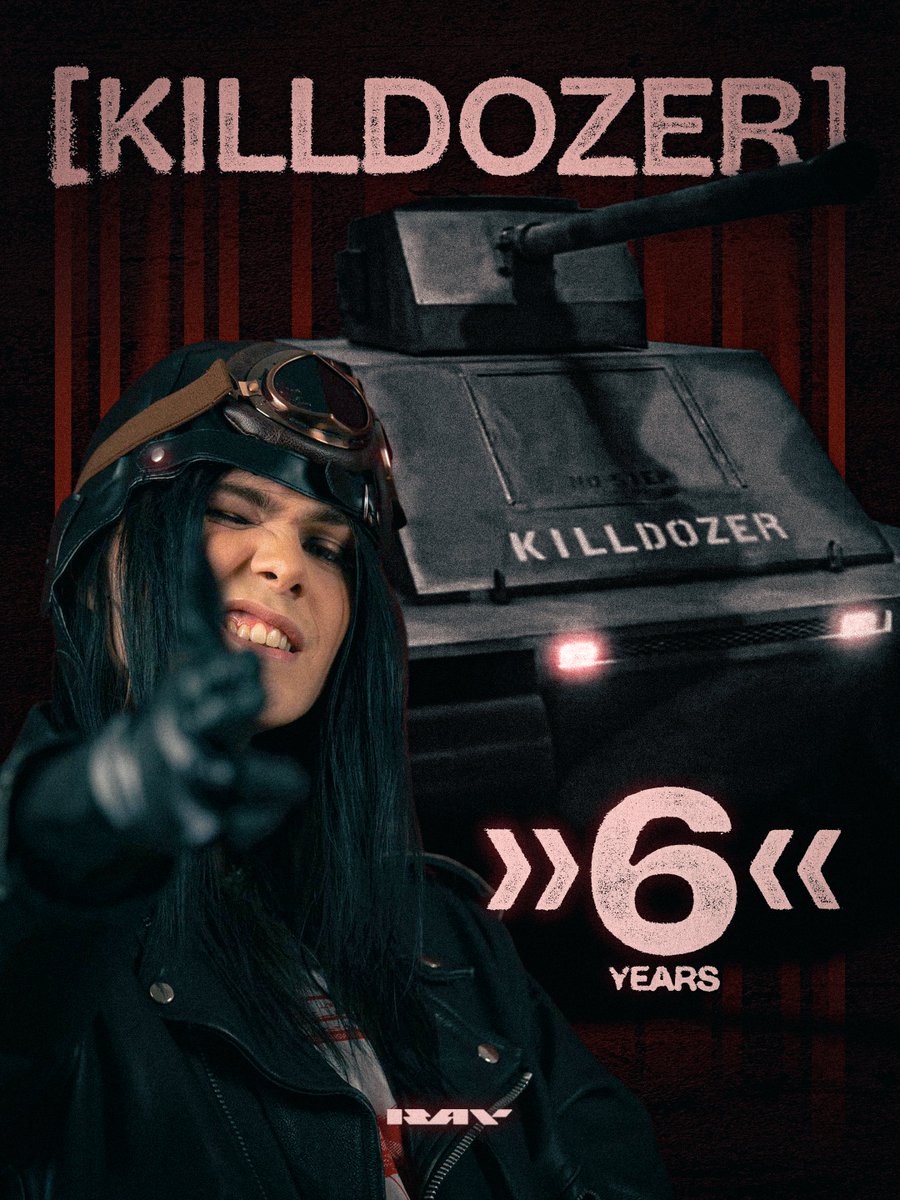 dracravager's tweet photo. KILLDOZER TURNED 6 TODAY.
OCTOBER 07, 2026

#KimDracula #Killdozer #ArmyTank #VroomVroom https://t.co/vHNtPRCxOG