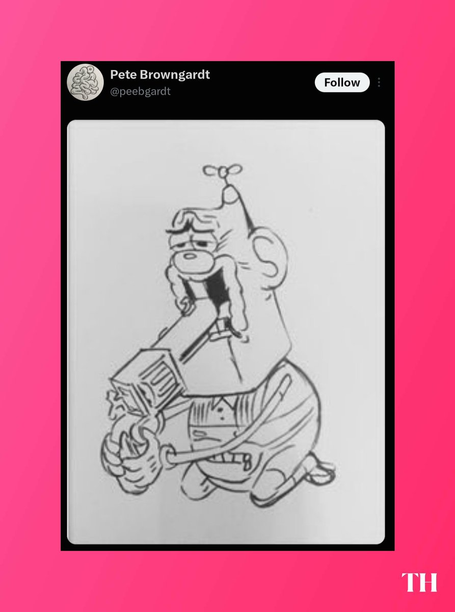 ToonHive's tweet photo. Pete Browngardt, creator of ‘Uncle Grandpa’ and ‘Looney Tunes Cartoons’, reposts the infamous image of Uncle Grandpa sticking a gun in his mouth following the news of the closing of Skydance Corporation. https://t.co/oUQlC0p7TI