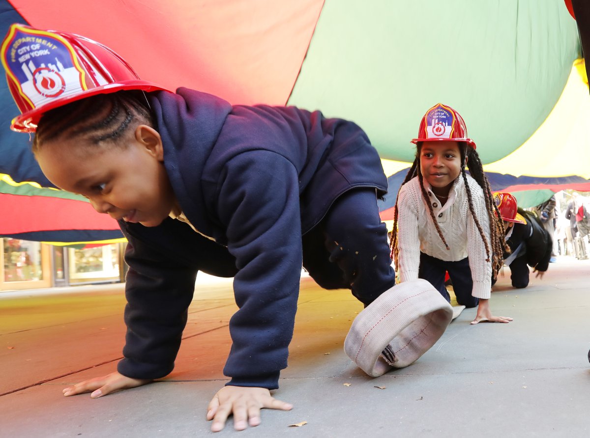 FD4D's tweet photo. The FDNY kicked off National Fire Prevention Week at Rockefeller Center. The FDNY  swore in 190 junior Firefighters and Emergency Medical Technicians (EMTs). The junior Firefighters and EMTs will pledge an oath designed to remind children to practice fire safety and share it with their family and friends. Students will have the opportunity to interact and view demonstrations with FDNY members. Each year, the FDNY, supported by the FDNY Foundation, runs outreach programs to educate New Yorkers by promoting safe fire and life safety practices at thousands of locations and events throughout the five boroughs. @FDNY @FDNYFC @FDNYFoundation @UFANYC @NYCEMSwatch @NYCFireWire @nycfire @rockcenternyc #FDNY #NYFD