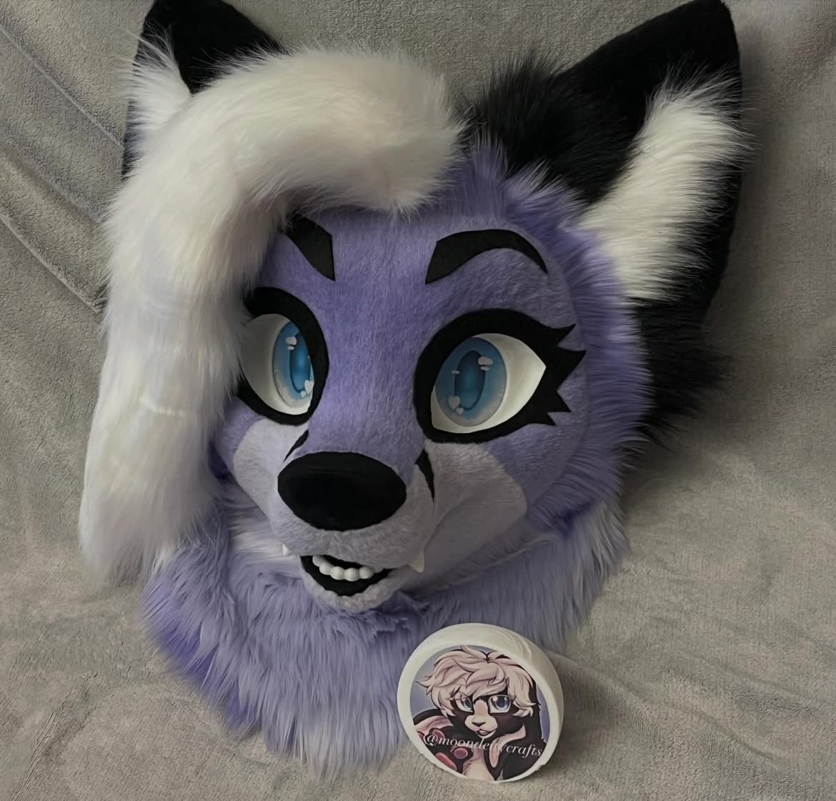 moondeitycrafts's tweet photo. 💜 purple fox fursuit head and tail 💜
.
.
.
#fursuit #fursona #fursuitmaker #commissionopen https://t.co/AuXOP07ct1