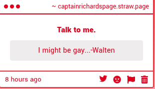 CapRichie76's tweet photo. That's very nice Walten. What am I supposed to do with this information though? https://t.co/X7J69Zd8aR