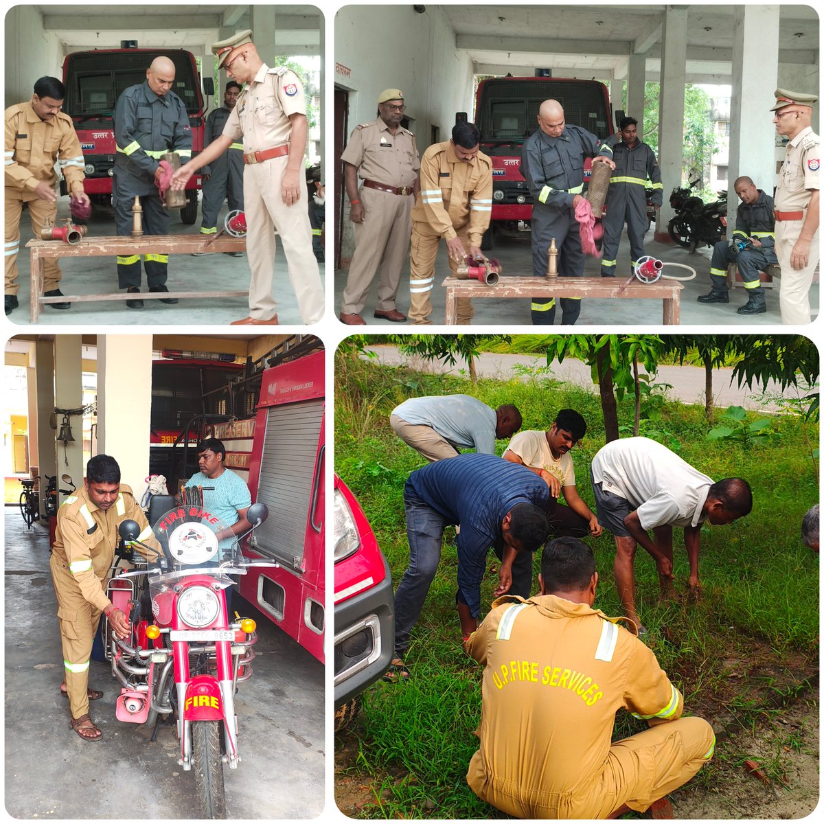 kushinagar_fire's tweet photo. दिनांक 06.10.2026 को जनपद कुशीनगर में ADG महोदया,UPF&amp;ES के आदेशानुसार व CFO कुशीनगर महोदय के निर्देशन में जनपद के फायर स्टेशनों पर साप्ताहिक फायर ड्रिल का अभ्यास किया गया https://t.co/xEGPlCHulf