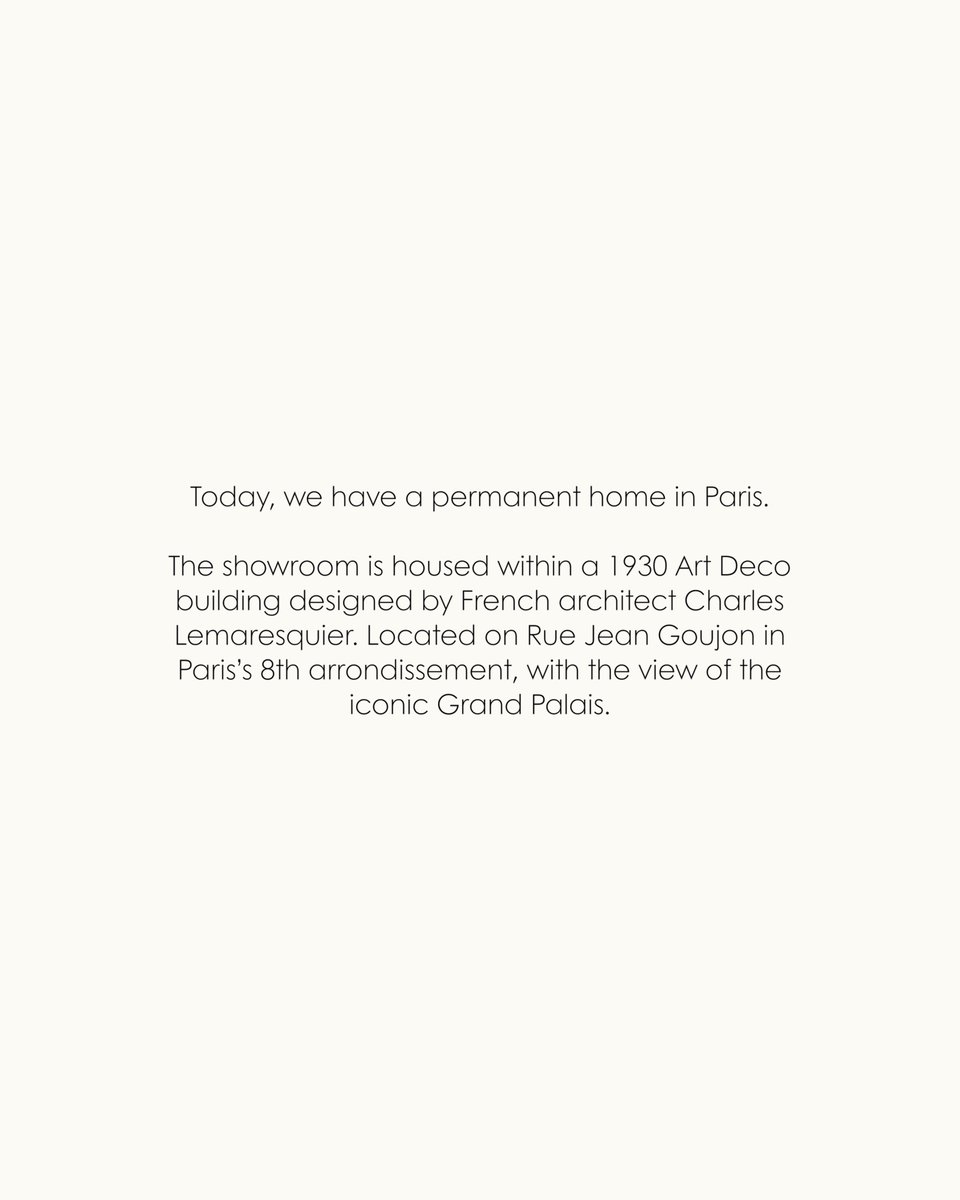 GG_Studio's tweet photo. Gaurav Gupta Couture 
6 Rue Jean Goujon Paris 75008

“Paris has been a dream of mine for a very long time. After years of presenting during Paris Haute Couture Week, we are opening the doors to our first permanent home in the city.”

Now open for Appointments. 
+33 7 82 29 02 18 https://t.co/YbeVU7xu63