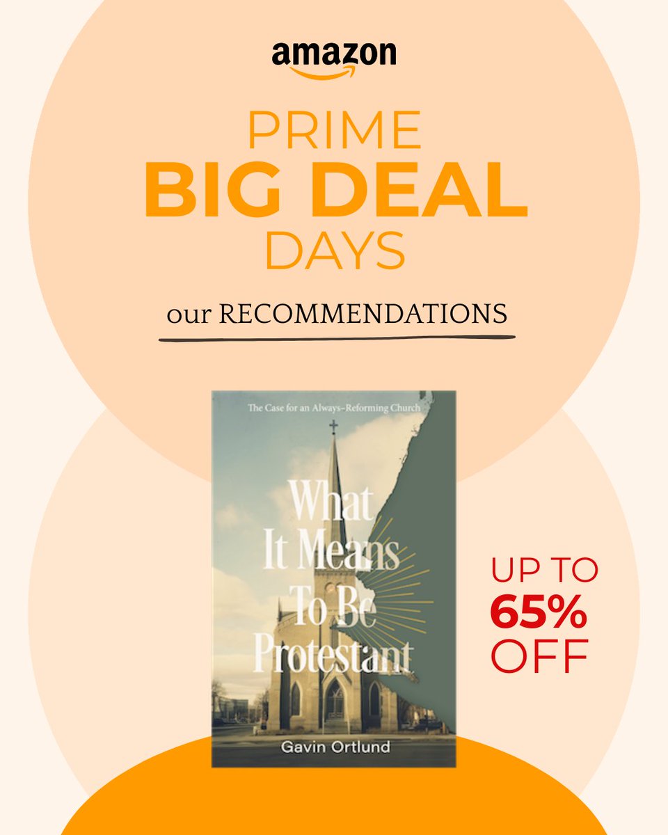 ZReflective's tweet photo. 📚 Prime Big Deal Days is HERE, and your next great read is up to 65% off!

From today through tomorrow (Oct 6–7), stock up on Zondervan Academic & Reflective titles on Amazon. A few we'd grab first:

✔️ How to Hear God
✔️ What It Means to Be Protestant
✔️ The Unseen Battle
✔️ The Vision of Ephesians

Whether you're building your study shelf or shopping for the theology nerd in your life, now's the time. ⏰ Deals end tomorrow!

👉 Shop all deals here: https://t.co/FM9D5MTLX6

#PrimeBigDealDays #ZondervanAcademic #ChristianBooks #BibleStudy #Theology #BookDeals