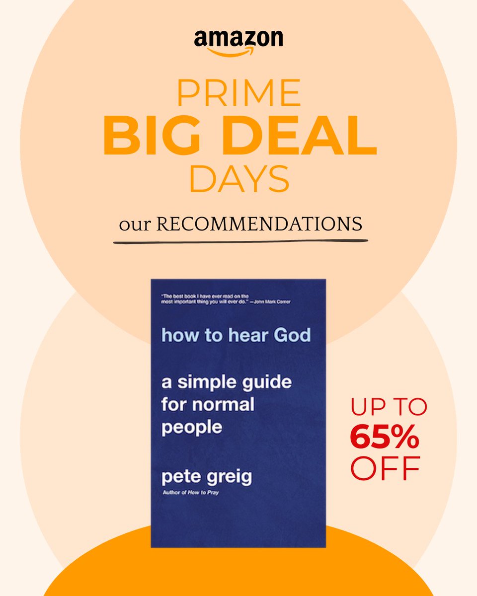 ZReflective's tweet photo. 📚 Prime Big Deal Days is HERE, and your next great read is up to 65% off!

From today through tomorrow (Oct 6–7), stock up on Zondervan Academic & Reflective titles on Amazon. A few we'd grab first:

✔️ How to Hear God
✔️ What It Means to Be Protestant
✔️ The Unseen Battle
✔️ The Vision of Ephesians

Whether you're building your study shelf or shopping for the theology nerd in your life, now's the time. ⏰ Deals end tomorrow!

👉 Shop all deals here: https://t.co/FM9D5MTLX6

#PrimeBigDealDays #ZondervanAcademic #ChristianBooks #BibleStudy #Theology #BookDeals