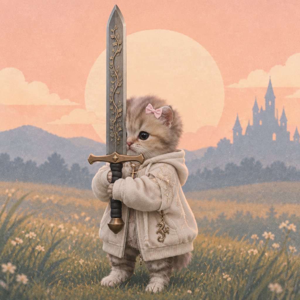 KnightKittenNFT's tweet photo. ♡ /ᐠ｡ꞈ｡ᐟ\ ♡ 
   / づ⚔️

meow? https://t.co/sTMNIiCWh7
