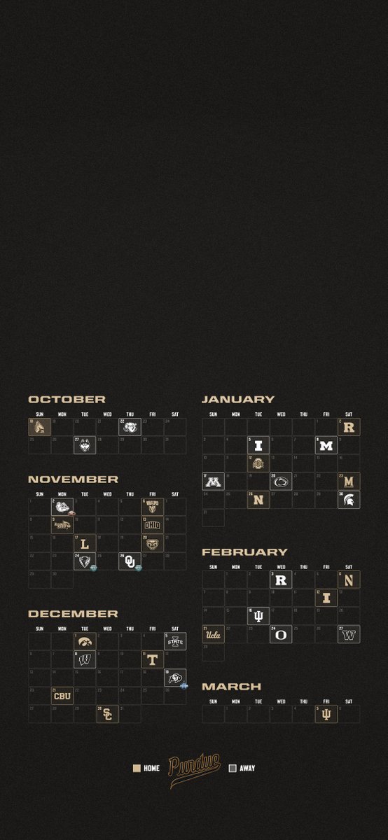 BoilerBall's tweet photo. ⏰ &amp; 📺 Times and TV announced.

📆 &amp; 📲 Calendar and wallpaper for your phone.

🗓️ Complete Schedule: https://t.co/7wJHAq43UF https://t.co/VcIhemLsMe