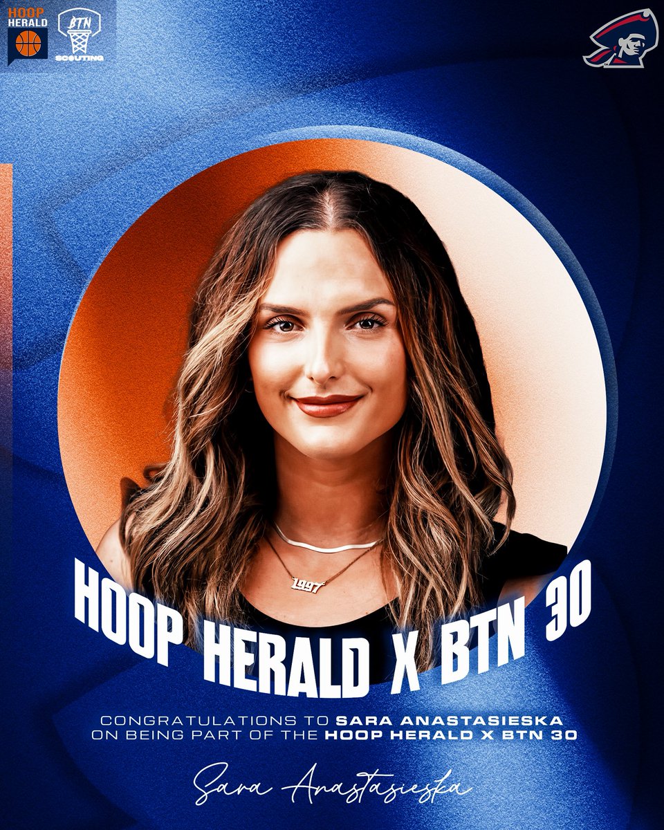 TheHoopHerald's tweet photo. Congratulations to @s_anastasieska1 of @RMUMBasketball being part of the 

Hoop Herald X @BTNScouting 30

From Grassroots, to operations, and now a Full Time Assistant, Anastasieska has skipped no steps in her journey - One to watch as she continues to crush it 💪 https://t.co/AA5kDpX16m
