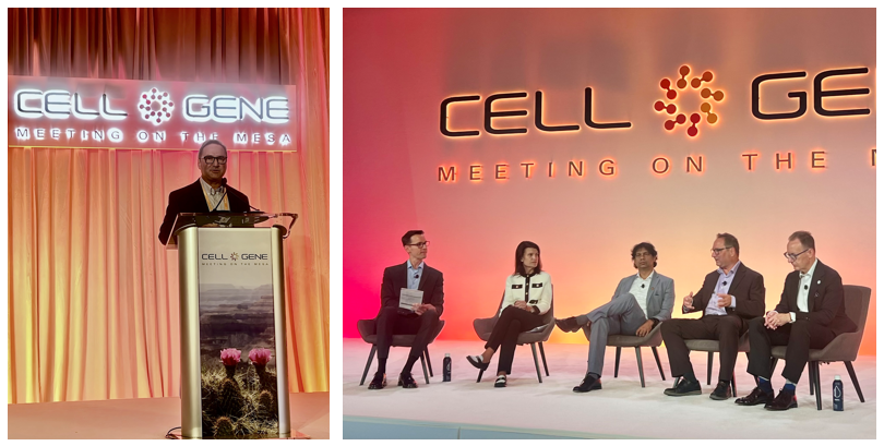 REGENXBIO's tweet photo. We were pleased to attend @alliancerm's #CGMesa26. REGENXBIO CEO Curran Simpson highlighted our differentiated approach to developing one-time treatments for patients and joined fellow industry leaders to discuss safety, access and manufacturing. https://t.co/nVjr7WYzqJ