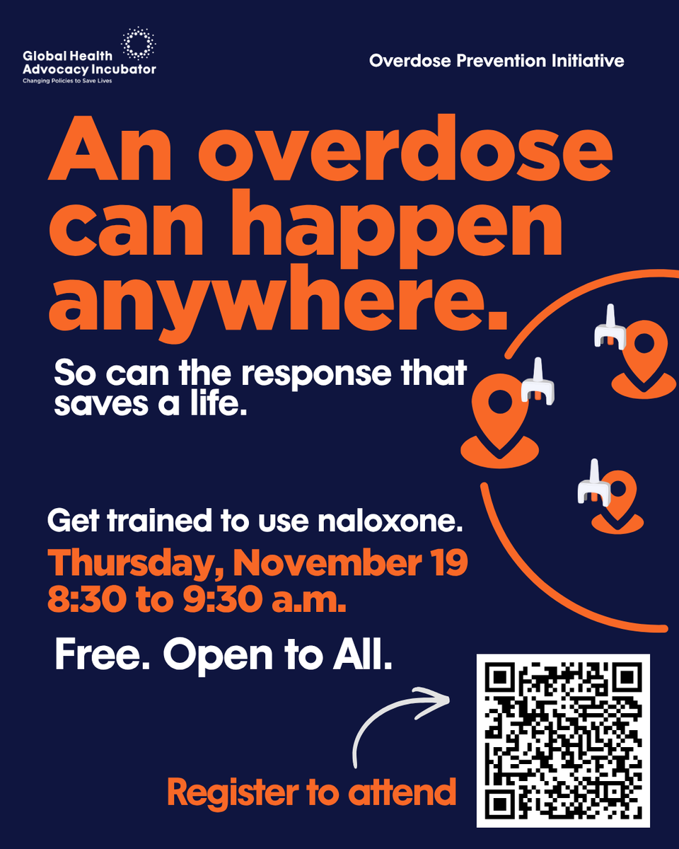 ActionForOD's tweet photo. Overdoses can happen anywhere. Knowing how to help belongs everywhere.

Join our free Congressional Naloxone Training. No medical background needed, all are welcome.

Nov. 19 | 8:30–9:30 a.m. ET
Gold Room, 2168 Rayburn

https://t.co/1miCxKLjj8 https://t.co/GbyZEP2vEd