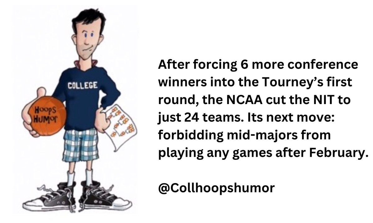 CollHoopsHumor's tweet photo. Tuesday's #joke. The hope is #humor. Thanks all for likes and reposts #collegehoops #collegebasketball #college #NCAA #funny #jokes #laugh #laughter #smile #comedy #basketball https://t.co/7fUHUEjv8J
