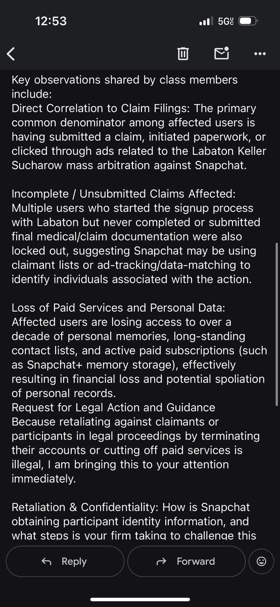 AwHAYLyeah's tweet photo. @mawmaashley @Snapchat @snapchatsupport copy/paste and add your information in and send to SnapchatHarmClaim@labaton.com https://t.co/ZzkMIDwrGR