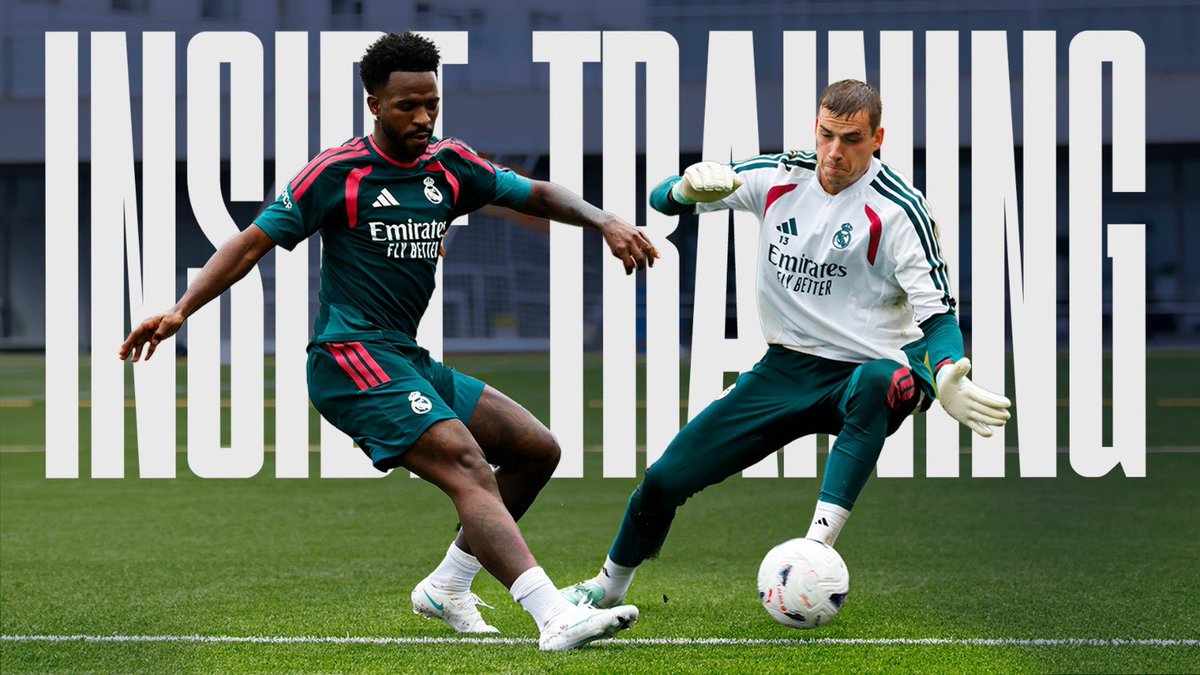 FinalWhistleWA's tweet photo. 🔥 SCREAMERS &amp; HIGH INTENSITY! 
⚽ ¡RITMO, GOLAZOS Y MUCHA INTENSIDAD! 
📺 INSIDE TRAINING ▶️ RM PLAY https://t.co/B2XECfszUY