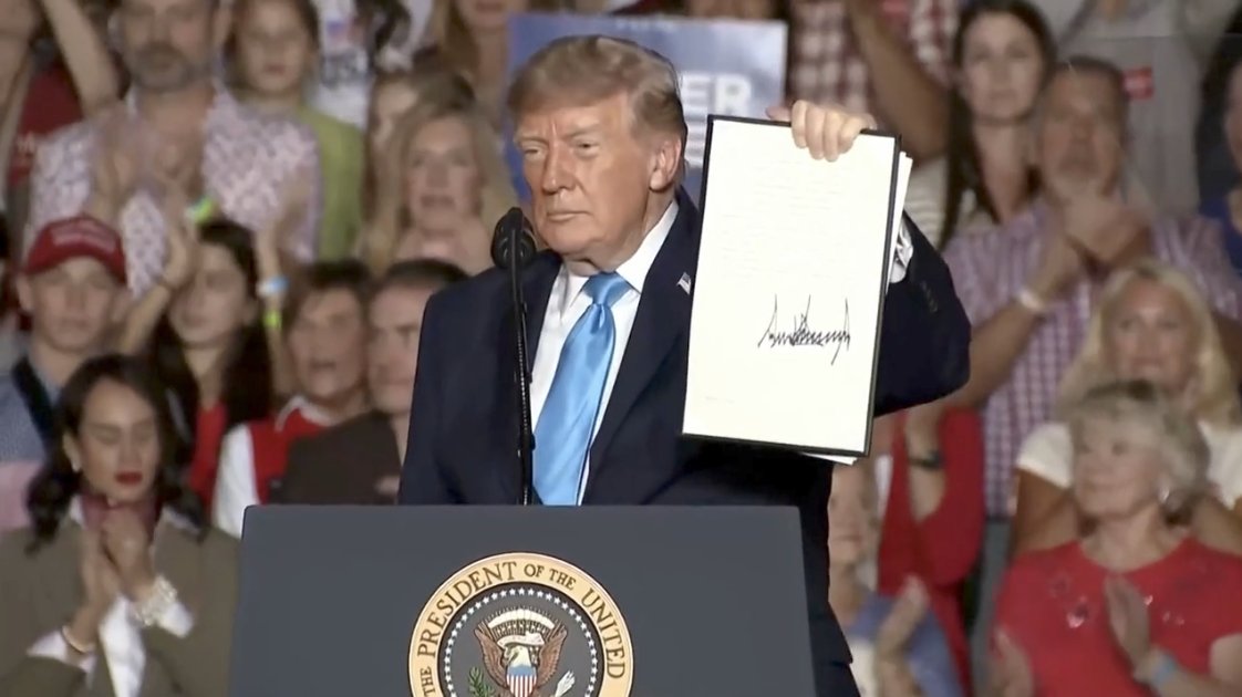 Image for the Tweet beginning: President Trump just took decisive