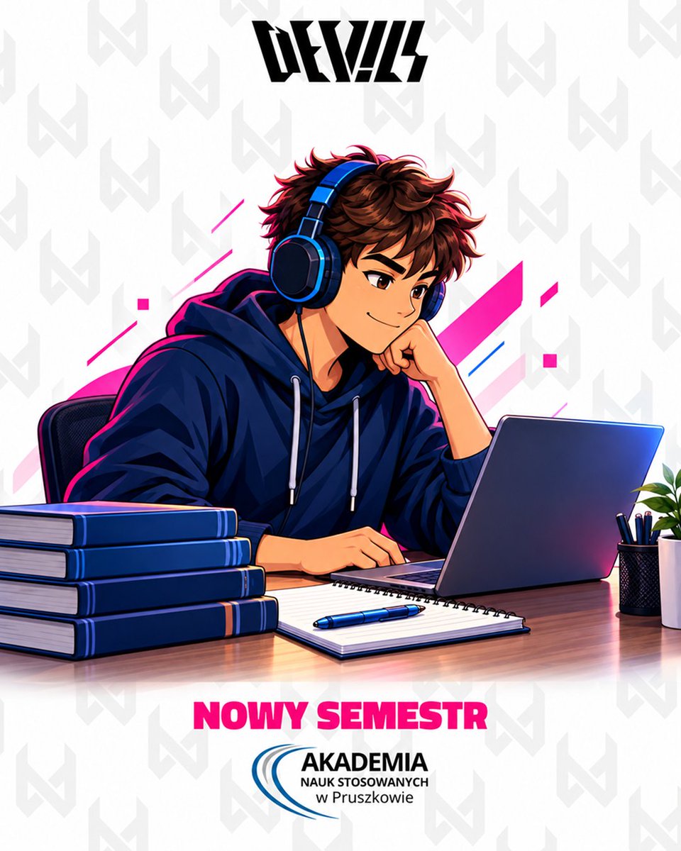 devils1gg's tweet photo. Powodzenia wszystkim studentom 😎

Oby nowy semestr był udany zarówno na uczelni, jak i w rozgrywkach rankingowych.

A jeśli chcecie rozwijać się również w kierunku esportu, sprawdźcie ofertę ANS w Pruszkowie.

#reklama https://t.co/gv9hqBqdY3