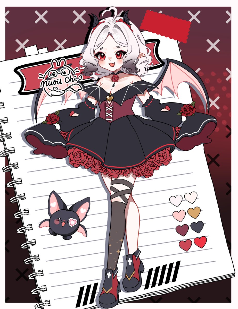 MiwiiChi's tweet photo. ✦ I redesigned one of my OCs.
I love it! She's a vampire.🌹

⌞ I hope to do a lot of art with the new design⌝ https://t.co/MbOyflmVOQ