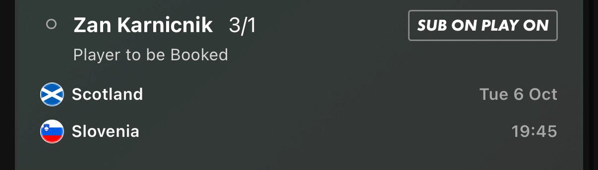 DancingTipster's tweet photo. Tonight’s Card Bets 🟨 

3/1, 16/1 , 60/1 🔥

#cardbets #bets https://t.co/8QcUcbb8Vj