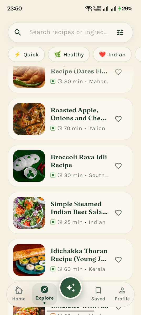 krishxbuilds's tweet photo. Day 3 of building Sprout 
From finding a recipe → checking ingredients → adding groceries → starting to cook.
Today I built out the recipe details + grocery list flow.
Slowly turning Sprout into a complete cooking companion.
#AndroidDev #buildinpublic #flutterdev https://t.co/0JSmnbe2Fg