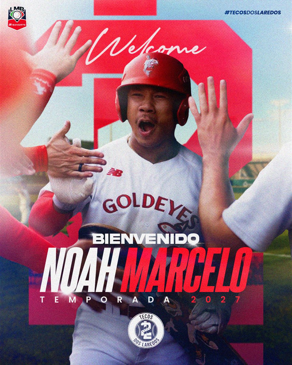LaredosTecos's tweet photo. ¡Sumamos velocidad💨!

El OF @noahmarcelo7 será parte del Club Tecos🦉 para la Temporada 2027 de la LMB Banorte.

Su ofensiva de buenos contactos lo coloca constantemente en base, donde la explosividad es una marca distintiva de su carrera profesional.

𝑾𝒆𝒍𝒄𝒐𝒎𝒆, Noah!🙋🏻‍♂️ https://t.co/6M9uCuLCWi